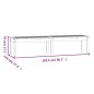 vidaXL Banco de jardín de 2 plazas madera maciza pino 203,5x44x45 cm vidaXL Banco de jardín de 2 plazas madera maciza pino 203,5x44x45 cm