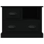 vidaXL Mesita de noche negra 60x39x45 cm vidaXL Mesita de noche negra 60x39x45 cm