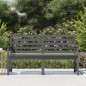 vidaXL Banco de jardín madera maciza de pino gris 159,5x48x91,5 cm vidaXL Banco de jardín madera maciza de pino gris 159,5x48x91,5 cm