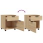vidaXL Archivador ruedas madera contrachapada roble Sonoma 45x38x54 cm vidaXL Archivador ruedas madera contrachapada roble Sonoma 45x38x54 cm