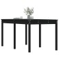 vidaXL Mesa de jardín madera maciza pino negro 159,5x82,5x76 cm vidaXL Mesa de jardín madera maciza pino negro 159,5x82,5x76 cm