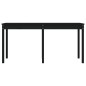 vidaXL Mesa de jardín madera maciza pino negro 159,5x82,5x76 cm vidaXL Mesa de jardín madera maciza pino negro 159,5x82,5x76 cm