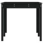 vidaXL Mesa de jardín madera maciza pino negro 159,5x82,5x76 cm vidaXL Mesa de jardín madera maciza pino negro 159,5x82,5x76 cm