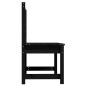 vidaXL Banco de jardín madera maciza pino negro 109 cm vidaXL Banco de jardín madera maciza pino negro 109 cm