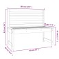 vidaXL Banco de jardín madera maciza pino negro 109 cm vidaXL Banco de jardín madera maciza pino negro 109 cm