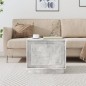 vidaXL Mesa de centro madera contrachapada gris hormigón 51x50x44 cm vidaXL Mesa de centro madera contrachapada gris hormigón 51x50x44 cm