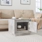 vidaXL Mesa de centro madera contrachapada gris hormigón 51x50x44 cm vidaXL Mesa de centro madera contrachapada gris hormigón 51x50x44 cm