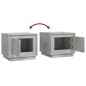 vidaXL Mesa de centro madera contrachapada gris hormigón 51x50x44 cm vidaXL Mesa de centro madera contrachapada gris hormigón 51x50x44 cm