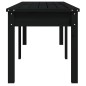 vidaXL Banco jardín 2 plazas madera maciza pino negro 159,5x44x45 cm vidaXL Banco jardín 2 plazas madera maciza pino negro 159,5x44x45 cm