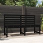 vidaXL Banco de jardín madera maciza pino negro 157,5 cm vidaXL Banco de jardín madera maciza pino negro 157,5 cm