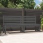 vidaXL Banco de jardín madera maciza pino gris 201,5 cm vidaXL Banco de jardín madera maciza pino gris 201,5 cm