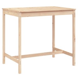 vidaXL Mesa de jardín madera maciza de pino 121x82,5x110 cm