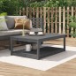vidaXL Mesa de jardín madera maciza pino gris 121x82,5x45 cm vidaXL Mesa de jardín madera maciza pino gris 121x82,5x45 cm