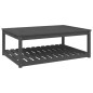 vidaXL Mesa de jardín madera maciza pino gris 121x82,5x45 cm vidaXL Mesa de jardín madera maciza pino gris 121x82,5x45 cm
