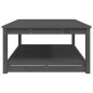vidaXL Mesa de jardín madera maciza pino gris 121x82,5x45 cm vidaXL Mesa de jardín madera maciza pino gris 121x82,5x45 cm