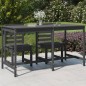 vidaXL Mesa de jardín madera maciza de pino gris 203,5x90x110 cm vidaXL Mesa de jardín madera maciza de pino gris 203,5x90x110 cm