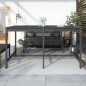 vidaXL Mesa de jardín madera maciza de pino gris 203,5x90x110 cm vidaXL Mesa de jardín madera maciza de pino gris 203,5x90x110 cm