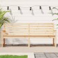 vidaXL Banco de jardín madera maciza de pino 203,5x48x91,5 cm vidaXL Banco de jardín madera maciza de pino 203,5x48x91,5 cm