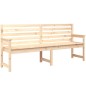 vidaXL Banco de jardín madera maciza de pino 203,5x48x91,5 cm vidaXL Banco de jardín madera maciza de pino 203,5x48x91,5 cm