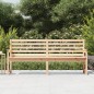 vidaXL Banco de jardín madera maciza de pino 203,5x48x91,5 cm vidaXL Banco de jardín madera maciza de pino 203,5x48x91,5 cm