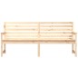 vidaXL Banco de jardín madera maciza de pino 203,5x48x91,5 cm vidaXL Banco de jardín madera maciza de pino 203,5x48x91,5 cm
