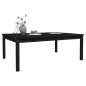 vidaXL Mesa de jardín madera maciza pino negro 121x82,5x45 cm vidaXL Mesa de jardín madera maciza pino negro 121x82,5x45 cm