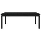 vidaXL Mesa de jardín madera maciza pino negro 121x82,5x45 cm vidaXL Mesa de jardín madera maciza pino negro 121x82,5x45 cm