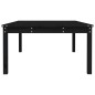 vidaXL Mesa de jardín madera maciza pino negro 121x82,5x45 cm vidaXL Mesa de jardín madera maciza pino negro 121x82,5x45 cm
