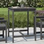 vidaXL Mesa de jardín madera maciza pino gris 82,5x82,5x110 cm vidaXL Mesa de jardín madera maciza pino gris 82,5x82,5x110 cm