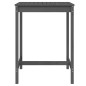 vidaXL Mesa de jardín madera maciza pino gris 82,5x82,5x110 cm vidaXL Mesa de jardín madera maciza pino gris 82,5x82,5x110 cm