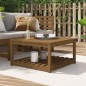 vidaXL Mesa de jardín madera maciza pino marrón miel 82,5x82,5x45 cm vidaXL Mesa de jardín madera maciza pino marrón miel 82,5x82,5x45 cm