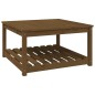 vidaXL Mesa de jardín madera maciza pino marrón miel 82,5x82,5x45 cm vidaXL Mesa de jardín madera maciza pino marrón miel 82,5x82,5x45 cm