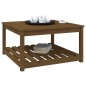 vidaXL Mesa de jardín madera maciza pino marrón miel 82,5x82,5x45 cm vidaXL Mesa de jardín madera maciza pino marrón miel 82,5x82,5x45 cm
