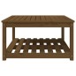 vidaXL Mesa de jardín madera maciza pino marrón miel 82,5x82,5x45 cm vidaXL Mesa de jardín madera maciza pino marrón miel 82,5x82,5x45 cm