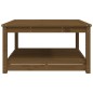 vidaXL Mesa de jardín madera maciza pino marrón miel 82,5x82,5x45 cm vidaXL Mesa de jardín madera maciza pino marrón miel 82,5x82,5x45 cm