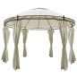 vidaXL Cenador con cortinas redondo 3,5x2,7 m vidaXL Cenador con cortinas redondo 3,5x2,7 m