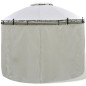 vidaXL Cenador con cortinas redondo 3,5x2,7 m vidaXL Cenador con cortinas redondo 3,5x2,7 m