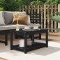 vidaXL Mesa de jardín madera maciza pino negro 82,5x50,5x45 cm vidaXL Mesa de jardín madera maciza pino negro 82,5x50,5x45 cm
