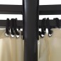 vidaXL Cenador con cortinas redondo 3,5x2,7 m vidaXL Cenador con cortinas redondo 3,5x2,7 m