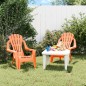 vidaXL Sillas jardín niños 2 uds aspecto madera PP naranja 37x34x44 cm vidaXL Sillas jardín niños 2 uds aspecto madera PP naranja 37x34x44 cm