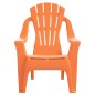 vidaXL Sillas jardín niños 2 uds aspecto madera PP naranja 37x34x44 cm vidaXL Sillas jardín niños 2 uds aspecto madera PP naranja 37x34x44 cm