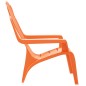 vidaXL Sillas jardín niños 2 uds aspecto madera PP naranja 37x34x44 cm vidaXL Sillas jardín niños 2 uds aspecto madera PP naranja 37x34x44 cm