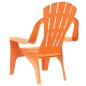 vidaXL Sillas jardín niños 2 uds aspecto madera PP naranja 37x34x44 cm vidaXL Sillas jardín niños 2 uds aspecto madera PP naranja 37x34x44 cm