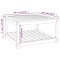 vidaXL Mesa de jardín madera maciza de Douglas 82,5x82,5x45 cm vidaXL Mesa de jardín madera maciza de Douglas 82,5x82,5x45 cm
