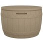 vidaXL Caja de almacenaje de jardín 3 en 1 polipropileno marrón claro vidaXL Caja de almacenaje de jardín 3 en 1 polipropileno marrón claro