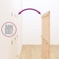 vidaXL Cabecero de cama de pared madera maciza de pino 127,5x3x110 cm vidaXL Cabecero de cama de pared madera maciza de pino 127,5x3x110 cm