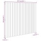 vidaXL Cabecero de cama de pared madera maciza de pino 127,5x3x110 cm vidaXL Cabecero de cama de pared madera maciza de pino 127,5x3x110 cm