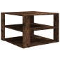 vidaXL Mesa de centro madera contrachapada roble ahumado 60x60x40 cm vidaXL Mesa de centro madera contrachapada roble ahumado 60x60x40 cm