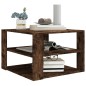 vidaXL Mesa de centro madera contrachapada roble ahumado 60x60x40 cm vidaXL Mesa de centro madera contrachapada roble ahumado 60x60x40 cm