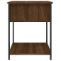 vidaXL Mesita de noche madera de ingeniería marrón roble 44x45x58 cm vidaXL Mesita de noche madera de ingeniería marrón roble 44x45x58 cm